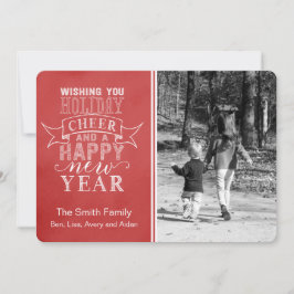 Festividades Desejando Seu Feliz Natal | Cartão de Água Vermelh