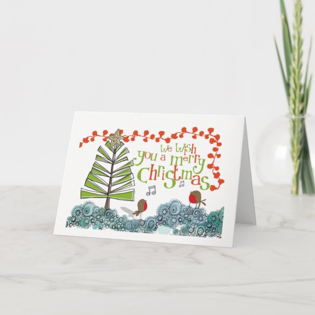 Festividades Desejo-Te Um Feliz Natal! Cartão de Natal (Frente)