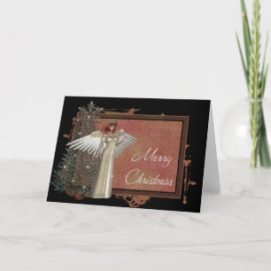 Festividades Design de Anjo Natal 1 - Feliz Cartão de Natal