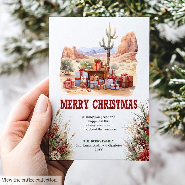 Festividades design de cartão de Natal clássico ocidental ameri (Classic Western Christmas greeting card design

)
