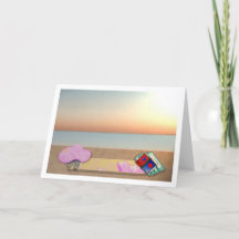 Dia da Praia Cartão design criativo de LeeMarie
