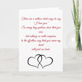 Festividades Dia de os namorados do poema de amor/ cartão de oc