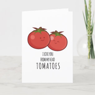 Festividades Dia de os namorados Engraçado Tomato - Cartão Româ