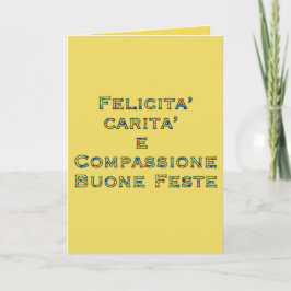 Festividades Diga isso no Cartão de Férias Italiano