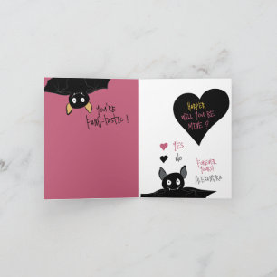 Festividades Diversão "Você Será Meu?" Bat Love + Cartão de Nam