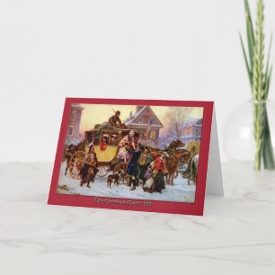 Festividades Do Natal do treinador cartão 1795 de Natal