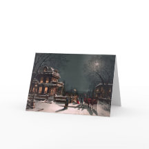 Do vintage do Victorian cartão 1880 de Natal