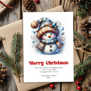 Festividades Doce cartão de Natal digital de desenho animado de