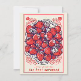 Festividades Docinho De Morango Bonito Cartão De Saudação