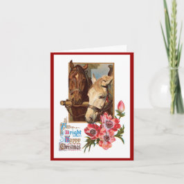 Festividades Dois Cavalos - Um Cartão de Natal Brilhante e Feli