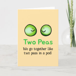 Festividades Dois Peas - Cartão de Amizade Bastante