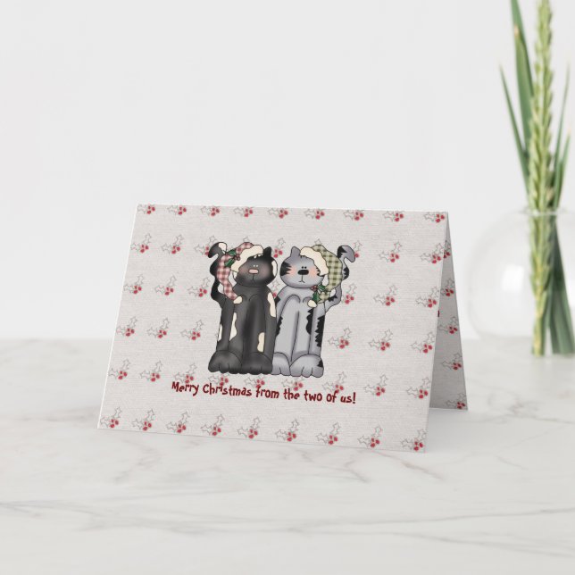 Festividades Dos dois de nós… cartão do Natal (Frente)