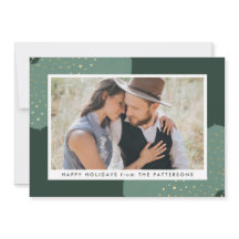 Dourada Confetti | Cartão com fotos de férias