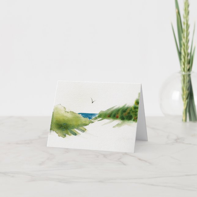 Festividades Dunas no cartão de Natal da Praia (Frente)