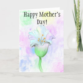 Festividades É uma flor - eu acho! Cartão de Dia da Mãe