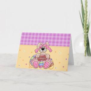 Festividades Easter Bunny D10 - Cartão de Saudação de Felz pasc