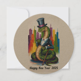 Festividades Elegante cartão de Ano Novo 2025 para Profissionai