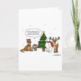 Festividades Engraçado, pensamos que o nosso cartão de Natal fr