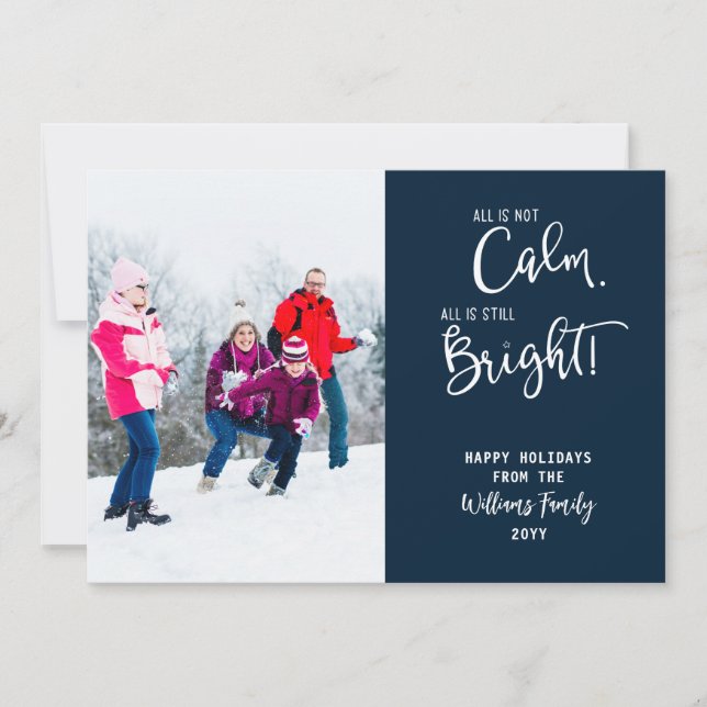 Festividades Engraçado, tudo não é tranquilo 3 Cartão de Férias (Frente)