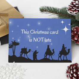 Festividades Engraçado Vintage de Natal atrasado Belo Cartão de