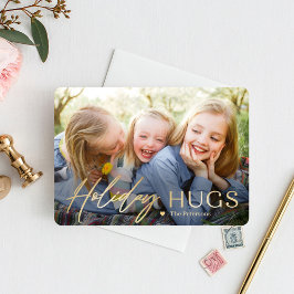 Festividades Enviando Cartão com fotos de Férias Moderno do Hug
