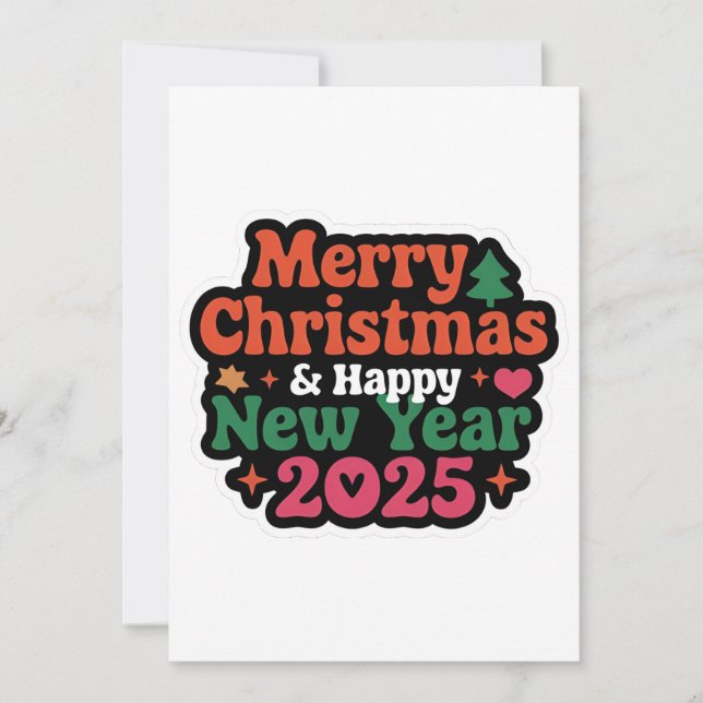 Festividades Envie um Faísca de Alegria: Cartão de Natal Plano (Frente)