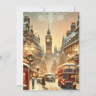 Festividades Esplendor Festivo de Londres - Vibrante Cartão de