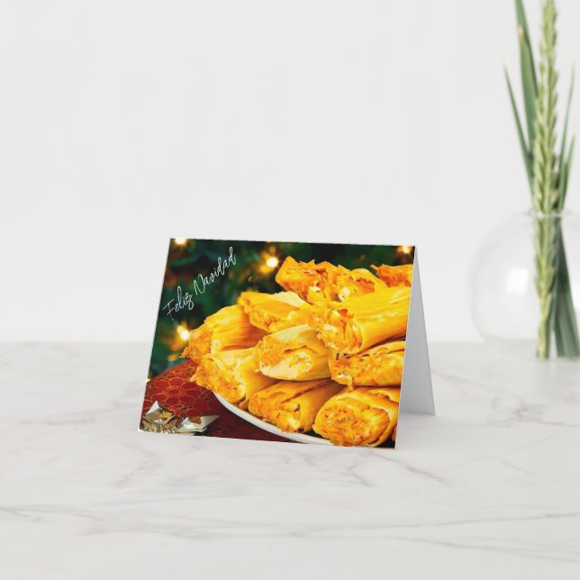 Festividades Esta é a estação do cartão de feriado Tamales (Frente)