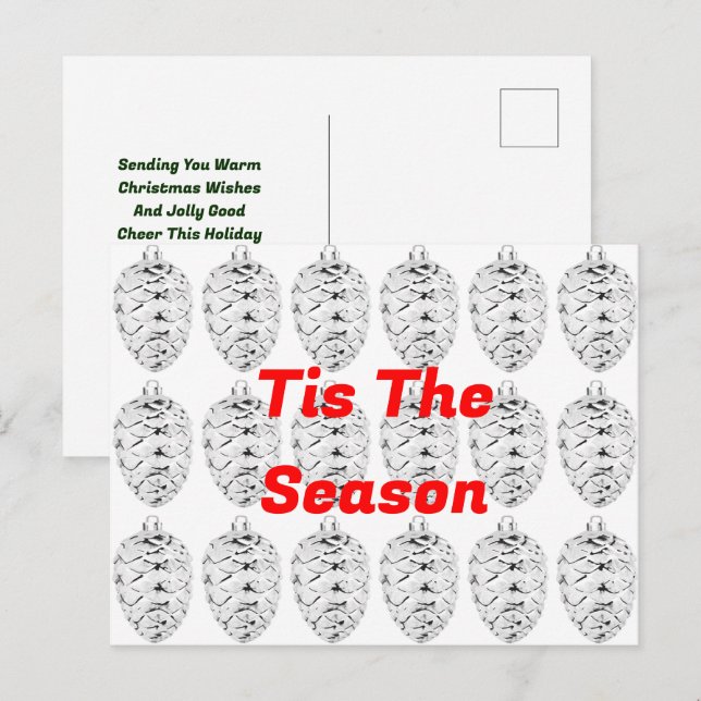 Festividades Este Cartão Postal De Natal Da Época (Frente/Verso)