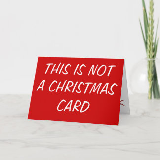 FESTIVIDADES ESTE NÃO É UM CARTÃO DE NATAL