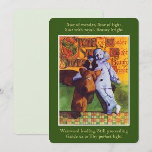 Festividades ESTRELA DE MARAVILHA Cartão Plano 5x7
