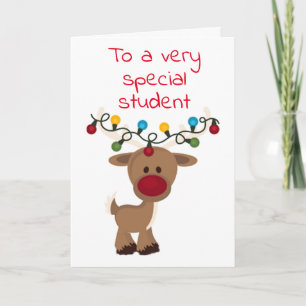 FESTIVIDADES **ESTUDANTE ESPECIAL** PARA CARTÃO DE FERIADO DE N