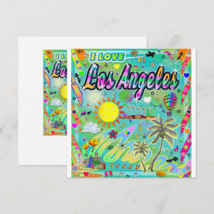 Festividades EU AMO O Cartão Da Era Nu De Los Angeles