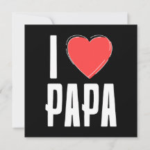 Eu Amo PAPA Cartão de Boas Festas – Dia dos Pais d