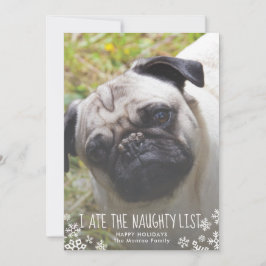 Festividades Eu comi a lista maldita Cartão de Natal de Cachorr