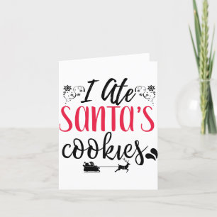 Festividades Eu comi o cartão de saudação dos Cookies dos Pa
