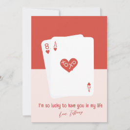 Festividades Eu sou tão sortudo por ter você Cartão de Férias d