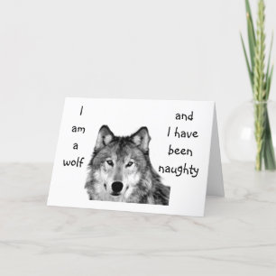 FESTIVIDADES EU SOU UM WOLF/TENHO SIDO UM CARTÃO DE NATAL ENGRA
