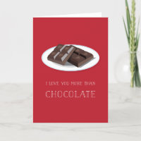 Eu Te Amo Mais Do Que Cartão De Namorados De Choco