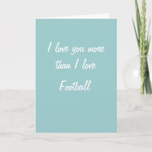 Festividades Eu te amo mais do que um cartão de futebol