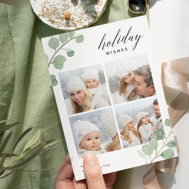 Festividades Eucalipto pintado | Cartão de Colagem de Fotos de 