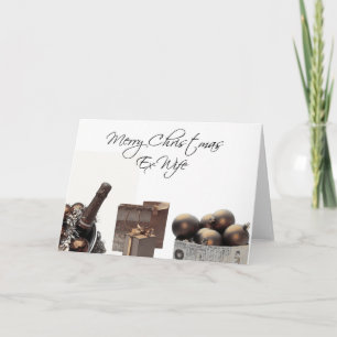 Festividades Ex-Esposa Cartão de Natal Feliz