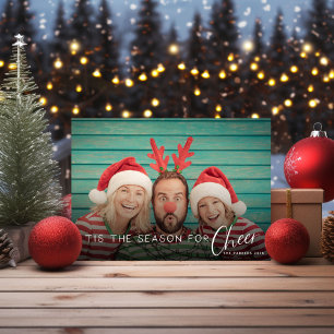 Festividades *Fácil de editar*  Cartão com fotos de férias