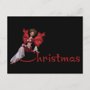 Festividades Fada de Natal - Cartão postal de Natal