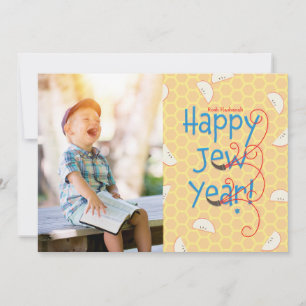 Festividades Feliz Ano Judeu Cartão de Foto Rosh Hashanah