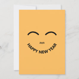 Festividades FELIZ ANO NOVO 2025 Cartão de Férias Sorridente