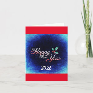 Festividades Feliz Ano Novo 2026 Cartão de Férias