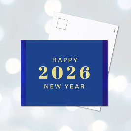 Festividades Feliz Ano Novo Cartão postal de férias com texto p