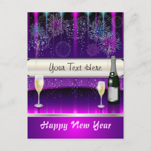 Festividades Feliz ano novo de cartão postal