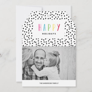 Festividades Feliz   Cartão com fotos de férias